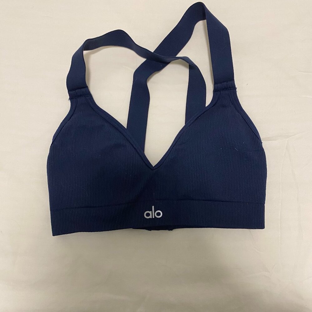 Alo seamless ribbed favorite bra XS